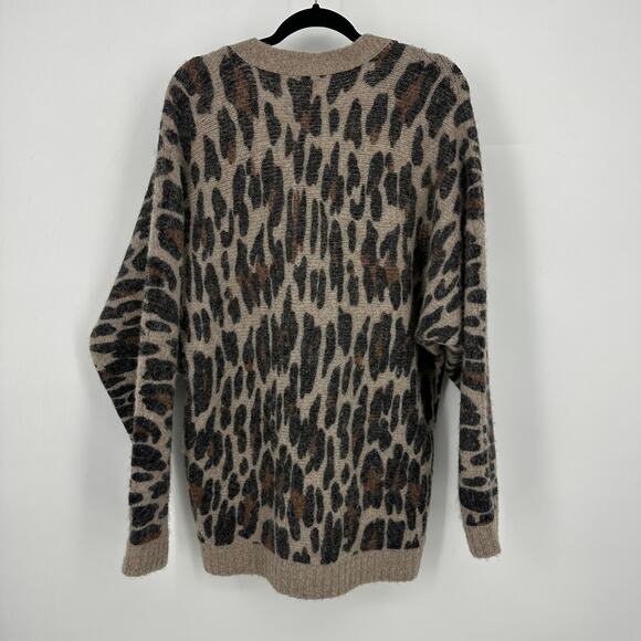 Rails women’s Oslo cardigan size medium spotted hazel oversized alpaca wool - Picture 4 of 9